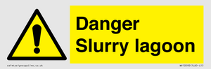 Danger Slurry lagoon